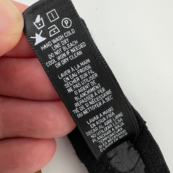 Skims Silk Balconette Romance Bralette Bra 34C NEW Onyx Black Sheer Tie Front - Picture 11 of 11